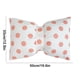 thumbnail image 3 of Almohada lumbar de terciopelo de lunares con lazo desmontable, 50 x 33 cm, suave y decorativa, para sala de estar, dormitorio y oficina | Funda extraíble y lavable., 3 of 5