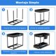 thumbnail image 3 of Organizador de Cocina Extraíble Debajo del Fregadero de 2 Niveles, Organizador Lavabo con 5 Ganchos y 2 Cestas de Almacenamiento, Estante paMultifuncional para Cocina o Baño, 3 of 6