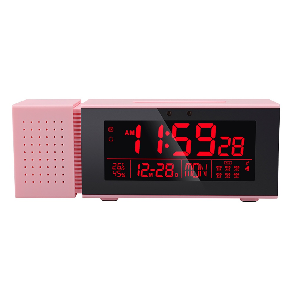 Portable Travel Alarm Clock with LED Display, Desktop Digital Clock