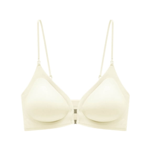 Byworldtasic No Boundarie Womens Racerback Bras with Front Closure Wireless No Underwire Seamless Supportive Bralettes