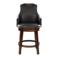 thumbnail image 4 of Pemberly Row 24.5" Transitional Wood Swivel Counter Stool in Oak (Set of 2), 4 of 8