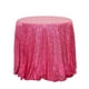 thumbnail image 1 of XmhyTop-A Mantel circular de poliéster de 120 x 120 cm para mesa de postres, 1 pieza, color rosa oscuro, 1 of 4