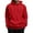 08# Red, variant on Qwertyu Men's Oversized Hoodie Soft Long Sleeve Solid Color Hooded Sweatshirts with Kangaroo Pocket Hoodies Pullover Vermilion XL