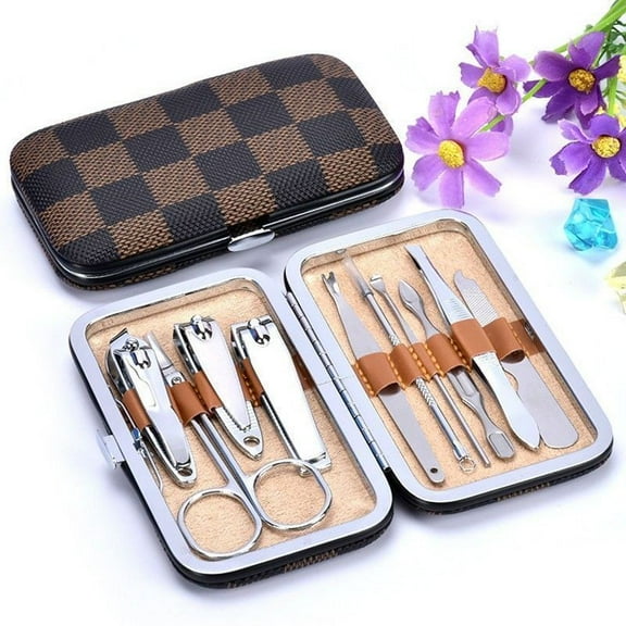 Simyoung 10Pcs Nail Care Personal Manicure Pedicure Set Men/Women Travel Grooming Manicure Care Set Kit Tool