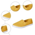 thumbnail image 7 of Loafers for Women Men Lightweight Fashion Solid Color Canvas Flat Shoes Casual Nonslip Walking Shoes Low Top Sneakers Yellow Size 7, 7 of 7
