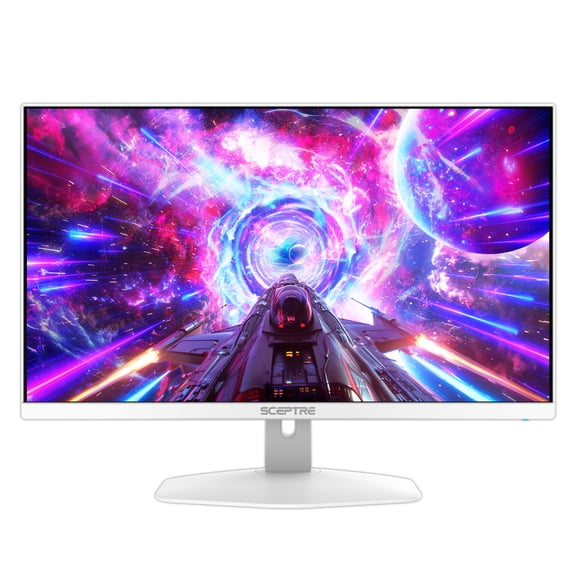 Sceptre 24.5-inch Snow-White Eye-Care Gaming Monitor DisplayPort HDMI USB Type-C up to 180Hz, Build-in Speakers (E255B-FW100TW)
