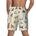 thumbnail image 3 of Sigee Dogs Funny Pets Print Mens Swim Trunks with Compression Liner Quick Dry Swim Stretch Beach Shorts with Pockets,S-3XL, 3 of 7