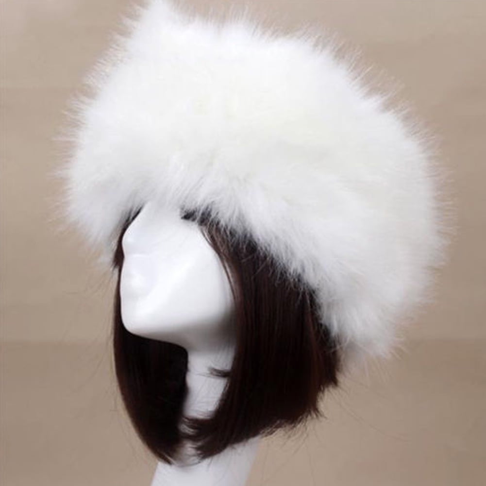 Ladies Faux Fake Fur Hat HeadBand Winter Earwarmer Hat Ski NEW ** FOX ** 