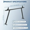 thumbnail image 2 of Mescukay 35–71" Adjustable Truck Ladder Rack, Aluminum Pickup Bed Rack, 1000 lbs Heavy-Duty Utility Rack with No-Drill j-Bolts, Weatherproof Two-Bar System for Kayaks, Lumber, 2 of 9