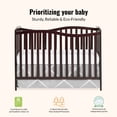 thumbnail image 3 of Dream On Me Chelsea 5-in-1 Convertible Crib, JPMA Certified, Espresso, 3 of 8