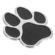 thumbnail image 2 of Pegatina decorativa de metal para coche, diseño de huella de perro, 2 of 8