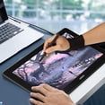 thumbnail image 4 of UGEE Artist Drawing Glove, Upgraded Padded Double Two-Finger Glove for iPad Graphics Tablet Stylus, Drawing Painting, Size M, 4 of 5