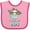 Pink and Fuchsia, variant on Inktastic Teacup Raccoon I Love My Papa Boys or Girls Baby Bib