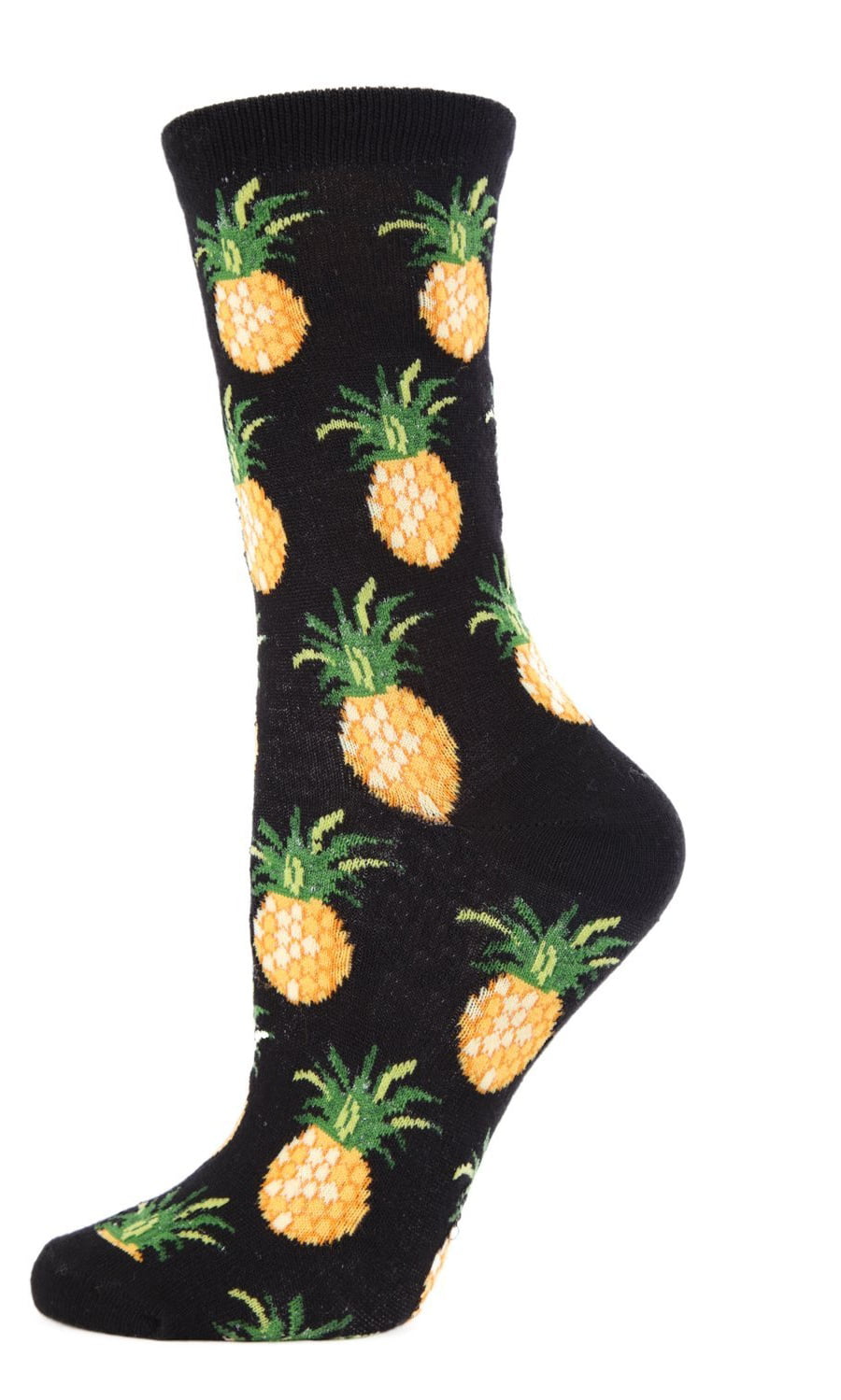 Women Men Pineapples Fruits Pattern Athletic Crew Socks