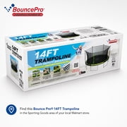 Sportspower BouncePro 14ft Trampoline Meets ASTM Safety Standards, Heavy-Duty Rust-Resistant Steel Frame, UV-Resistant Jump Mat & Safety Net