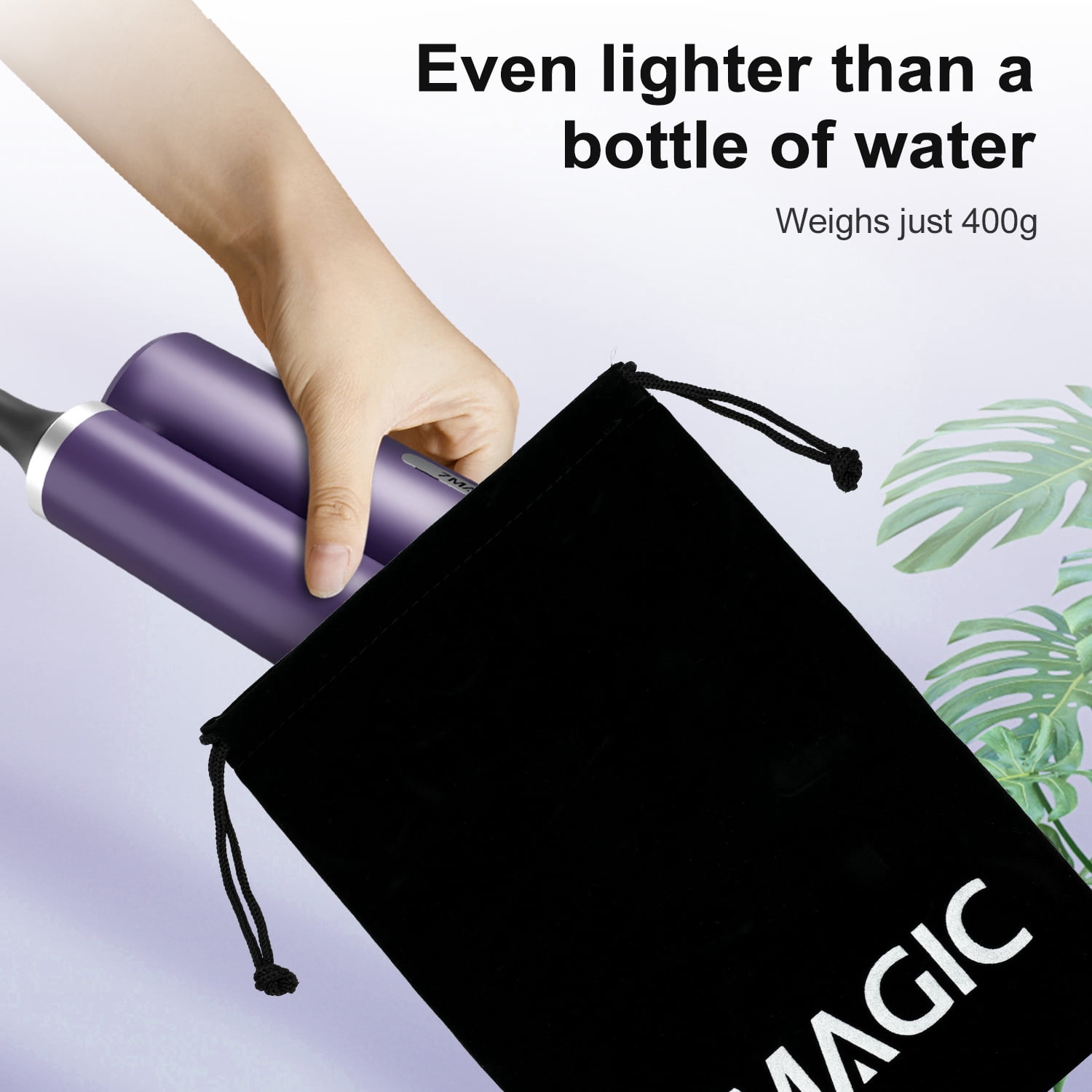 Hair Dryer, ITdodo 1800W Blow Dryer with Diffuser, Fast Drying Lightweight Foldable Hair Dryer, Hair Styling Tool for Home & Travel, Purple