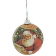 thumbnail image 3 of Northlight Santa Decoupage Christmas Ball Ornaments - 2.25" (60mm) - 14pc, 3 of 5