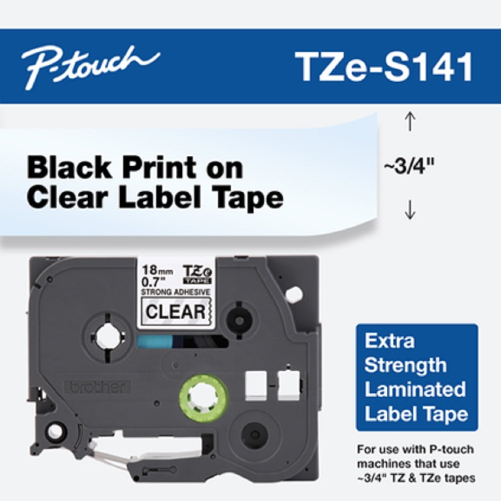 Brother TZES141 Extra Strength 3/4' Adhesive TZe Tape