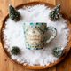 thumbnail image 5 of Taza navideña de vidrio marino con incrustaciones brillantes | Taza de cerámica artesanal para chocolate caliente y bebidas navideñas | Idea de regalo acogedor, 5 of 6