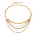 thumbnail image 3 of Cadena de cintura de cristal Cadenas de cuerpo de vientre de playa Accesorios de cuerpo de joyería de cintura de moda para mujeres y niñas, 3 of 5