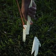 thumbnail image 2 of 6pc UST 9in Glow-in-the-Dark Camp Tent Stakes for Outdoor Camping, White High-Impact Plastic, 2 of 6