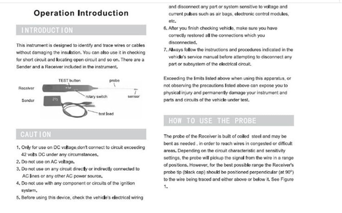 Details About Automotive Short Open Finder Circuit Tester Test Probe