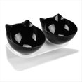 thumbnail image 1 of Cuenco Antideslizante de Doble Capa para Gatos y Perros con Soporte, Cuenco de Agua para Alimentación de Mascotas, Comedero para Mascotas, Negro, 1 of 5