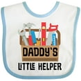 thumbnail image 3 of Inktastic Daddys Little Helper Tool Box Boys or Girls Baby Bib, 3 of 4
