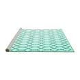 thumbnail image 2 of Ahgly Company Machine Washable Indoor Rectangle Trellis Turquoise Blue Contemporary Area Rugs, 2' x 5', 2 of 4