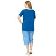 thumbnail image 2 of Woman Within Plus Size 2-Piece Tunic Capri Set, 2 of 3