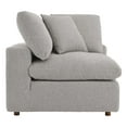 thumbnail image 2 of Modway Commix Upholstered Boucle Fabric Corner Chair in Light Gray, 2 of 8