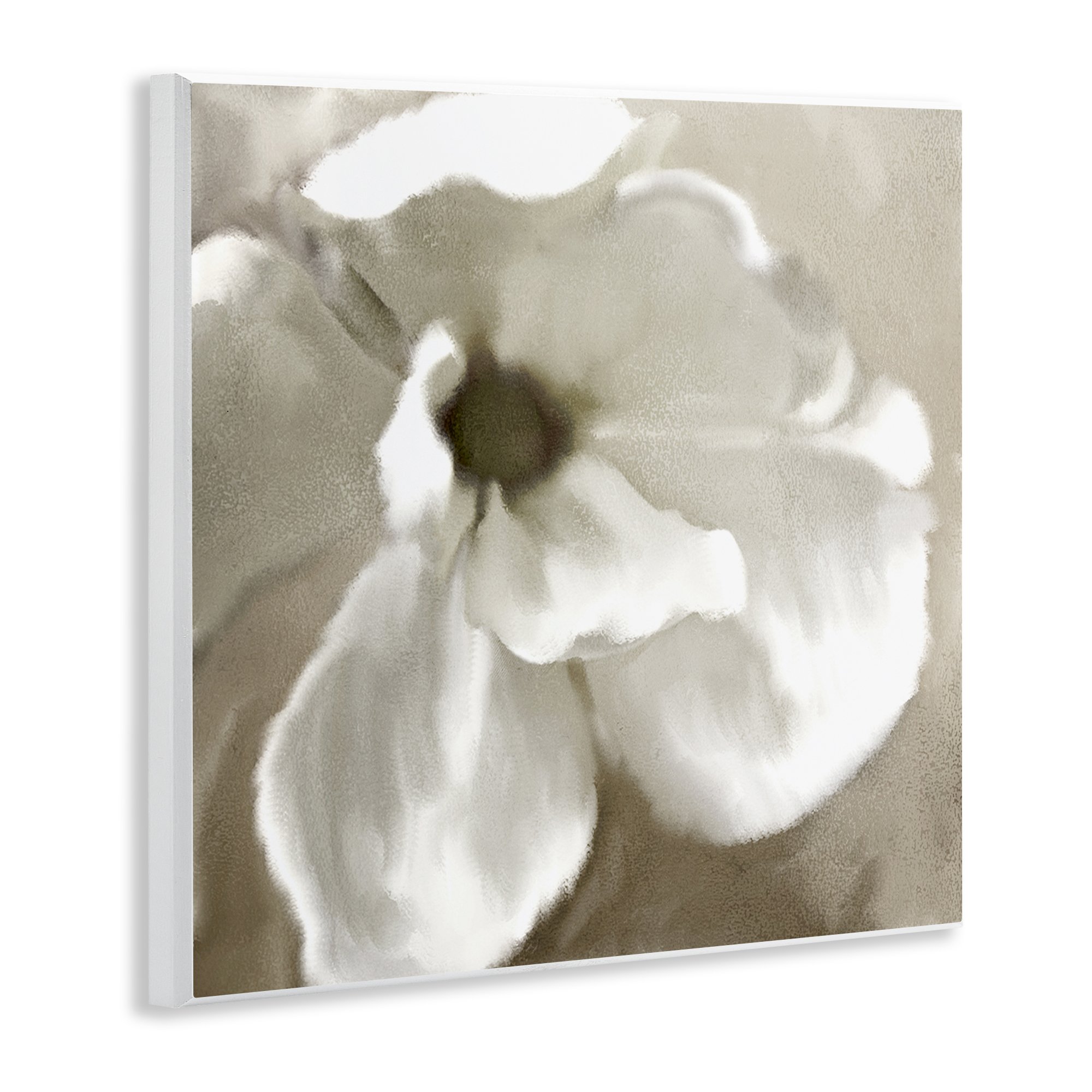 Stupell Industries Blooming Magnolia Petals Plants & Flowers Painting Unframed Art Print Wall Art, 12 x 12