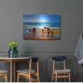 thumbnail image 4 of Luxe Metal Art ' Kids At The Beach ' by Ata Alishahi, Metal Wall Art, 36"x24", 4 of 7