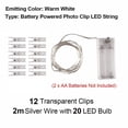 thumbnail image 5 of MeAddHome Valentine's Day Photo Clip String Lights 20/40/100 LEDs with 12/30/50 Clips Battery USB Operated with Switch for Hanging Pictures Photos Perfect Dorm Bedroom Wall Decor Wedding Decorations, 5 of 9