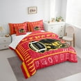 thumbnail image 3 of Erosebridal 3D Rugby Print Bed in a Bag Twin size, American Football City Bed Set, Sports Theme Decor, 7pcs, 3 of 5