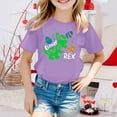 thumbnail image 2 of Toddler Girl Shirts 2t Cartoon Rabbit Cute Short Sleeve T Shirt Top Happy Easter Girls Summer Tops T-Shirts,,6-7 Years, 2 of 4