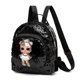 thumbnail image 2 of Minimochila De Mujer Lindas mochilas de viaje para mujeres y niños, mochila escolar con estampado de lentejuelas para niñas (negro), 2 of 5