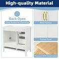 thumbnail image 6 of YINGYING 36" Bathroom Vanity with Sink, Bathroom Vanities with Soft-closing Doors, Freestanding  Bathroom Storage Cabinet 4 Soft-Closing Drawers & Metal Handles, 6 of 12