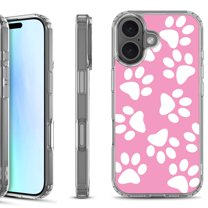 For iPhone 17 Shockproof Protective Phone Case, by OneToughShield - Pet Paw/ Pink