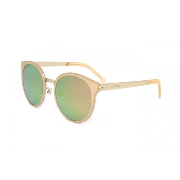 Lacoste LACOSTE L845SK 264 Unisex Beige and Gold Frame Sunglasses