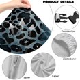thumbnail image 7 of Jiueut Black Leopard Marble Print 4 PCS Gaming Chair Covers, Stretchable Chair Protective Cover with 2 Pieces Arm Rest Cushion Anti-Dust Universal Chair Slipcover Protector, 7 of 7