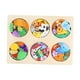 thumbnail image 1 of Rompecabezas de madera para niños, multifuncional, portátil, para estimular la motricidad fina. 6 en 1, 1 of 9