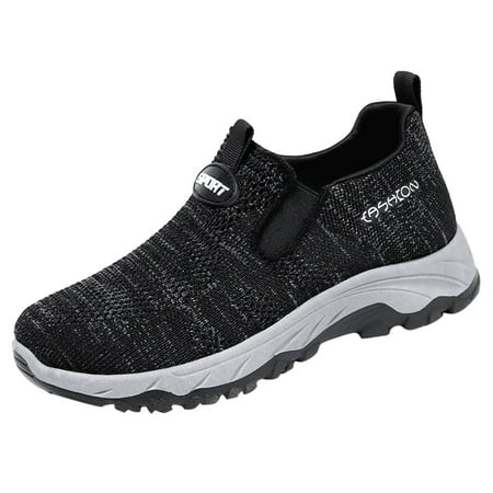 

HGWXX7 Fashion Summer And Autumn Women Flat Bottom Mesh Breathable Slip On Lightweight Comfortable Slip On Fall Shoes