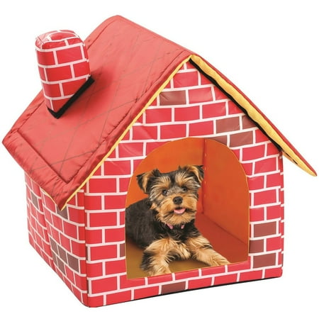 Portable Brick Pet House With Chimney Warm And Cozy Dog Cat Bed Pet Tent |  Walmart Canada