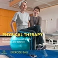 thumbnail image 5 of ProBody Pilates Ball Exercise Ball for Stability, Therapy Ball Workout Ball or Birthing Ball for Pregnancy (Sky, 55 cm), 5 of 8