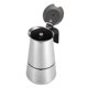 thumbnail image 4 of Cafetera, percolador de acero inoxidable Moka cafetera de acero inoxidable cafetera máxima comodidad, 4 of 8