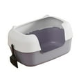 thumbnail image 2 of Tachiuwa Cat Litter Box Bedpan Portable Anti Splashing Cat Toilet Sifting Litter Tray gray, 2 of 9
