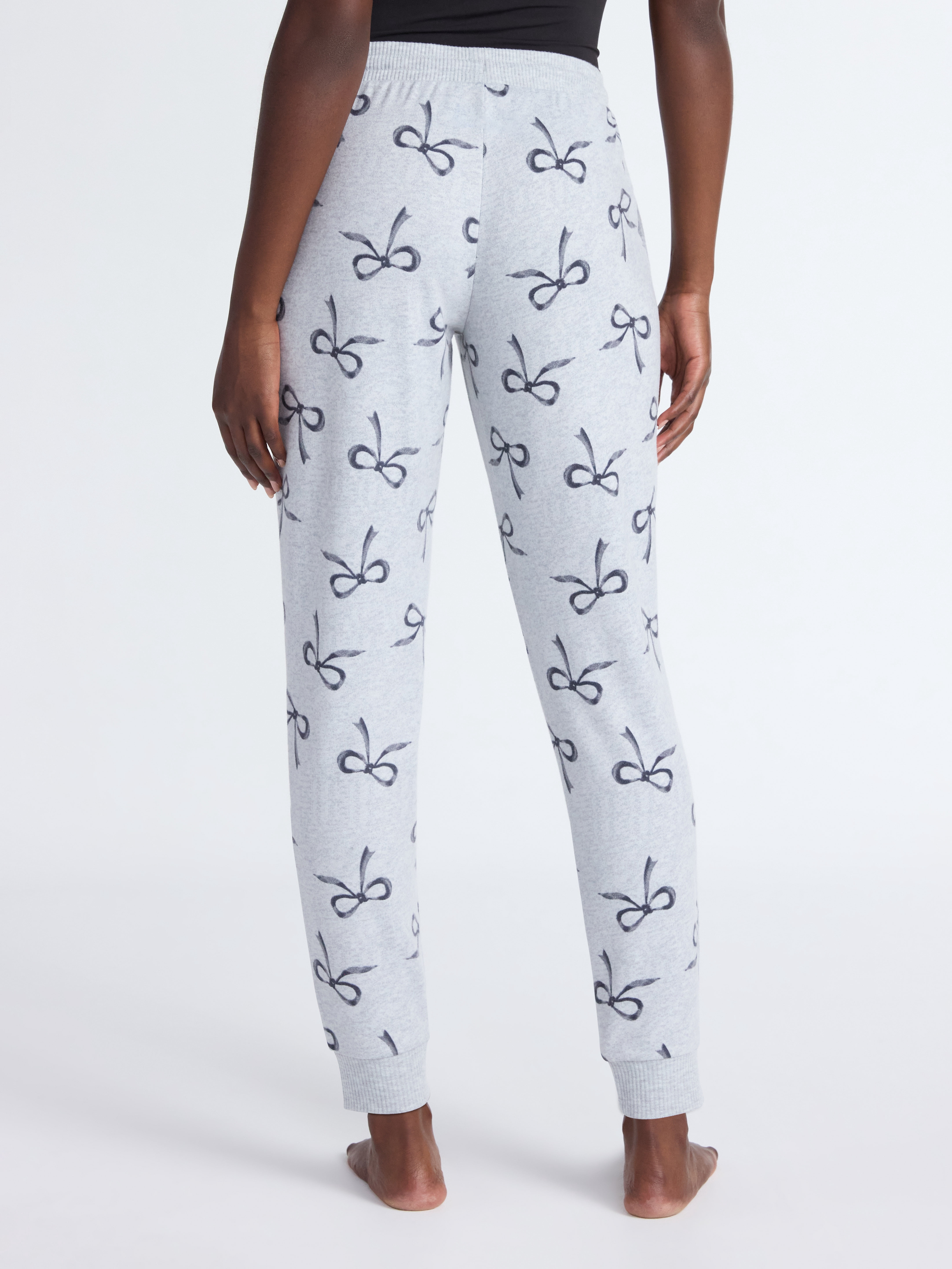 Joyspun Women's Cozy Lounge Collection Hacci Knit Sleep Joggers, 29'' Inseam, Sizes XS-3X