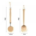 thumbnail image 5 of Bamboo Kitchen Cleaning Brush Dish Cleaning Brush Long Handle Pan Pot Brush Dish Bowl Washing Cleaning Brush, 5 of 6