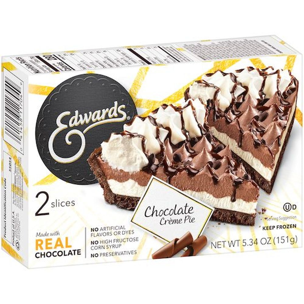 Edwards Schwans Chocolate Cream Single Pie with Hershey, 5.34 Ounce -- 12 per case.